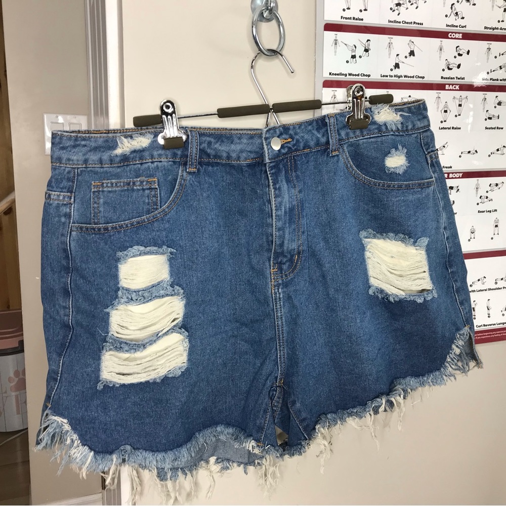 SHEIN Curve XL Jean Shorts Size 3XL